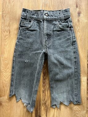 Vintage 90s Levi’s Orange Tab Cutoff Jeans Youth 7 Slim USA Made